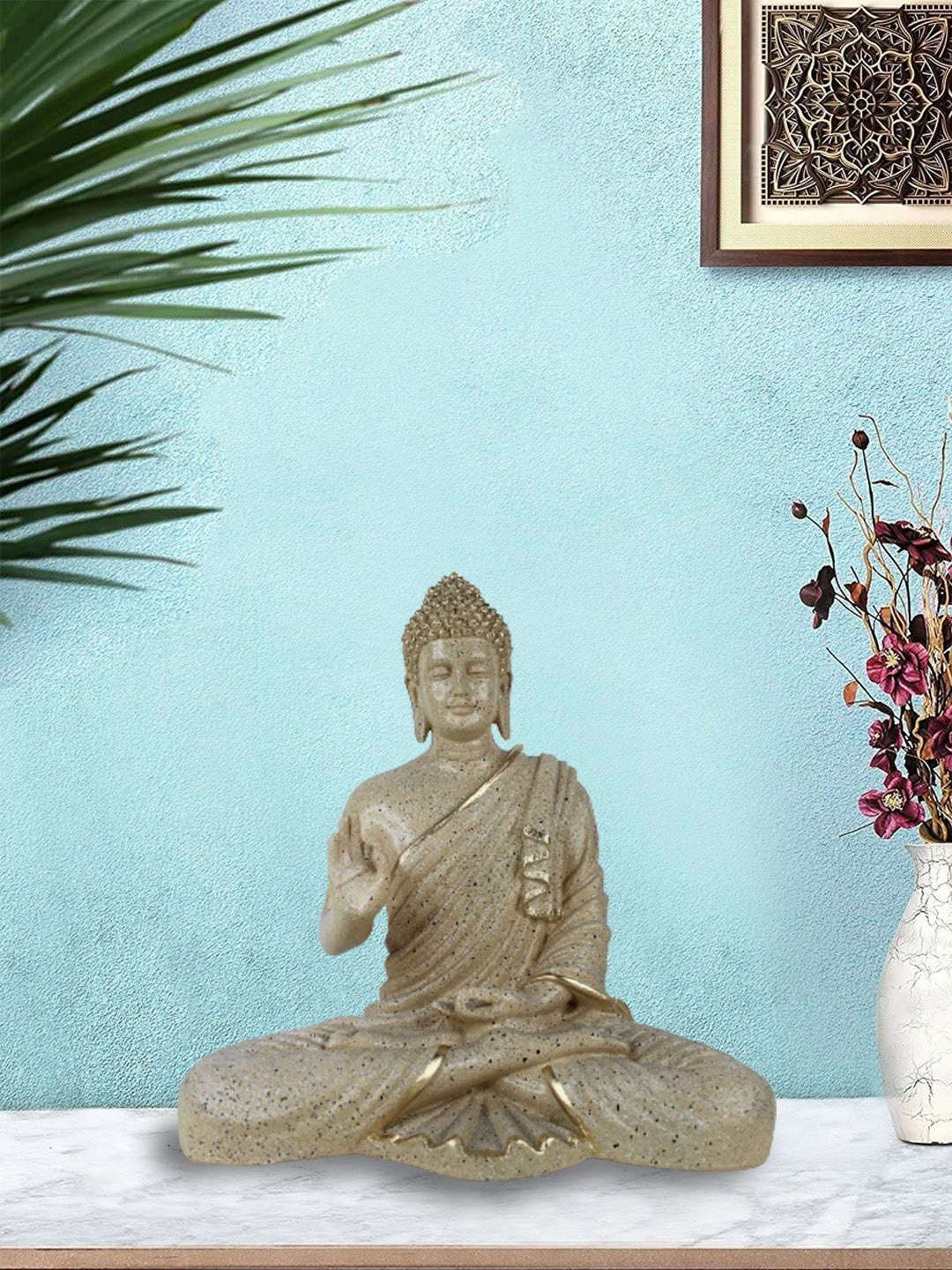 

Wonderland Beige Polyresin Buddha Garden Statue