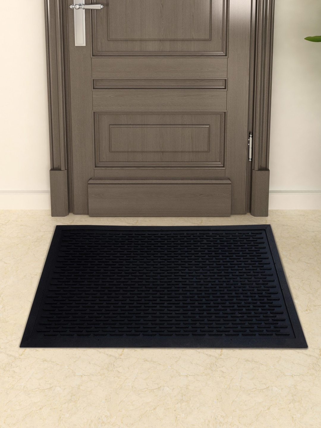 

Home Centre Black Textured Anti-Skid Rubber Doormat