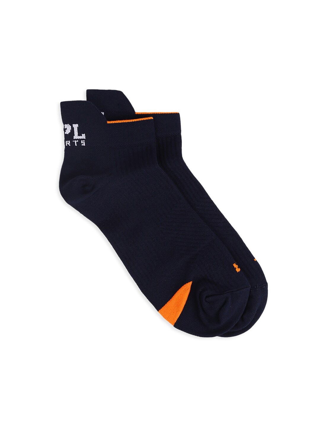 

MPL SPORTS Men Black Solid Self Design Ankle Compression Socks