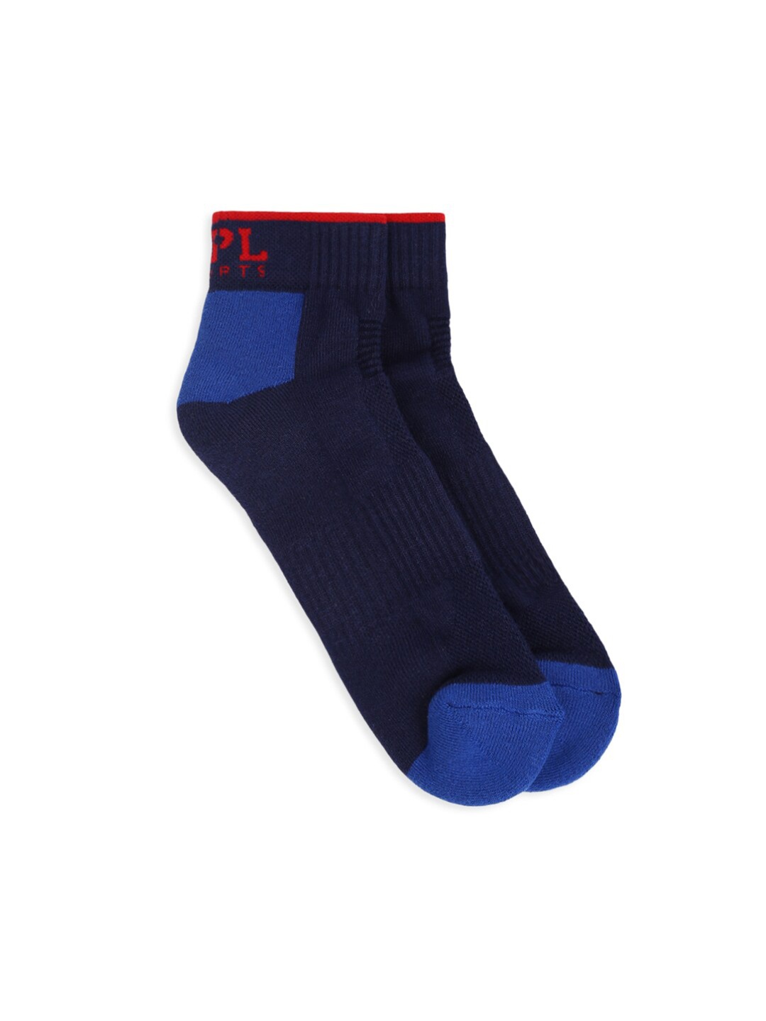 

MPL SPORTS Men Dark Blue Solid Ankle Socks, Navy blue