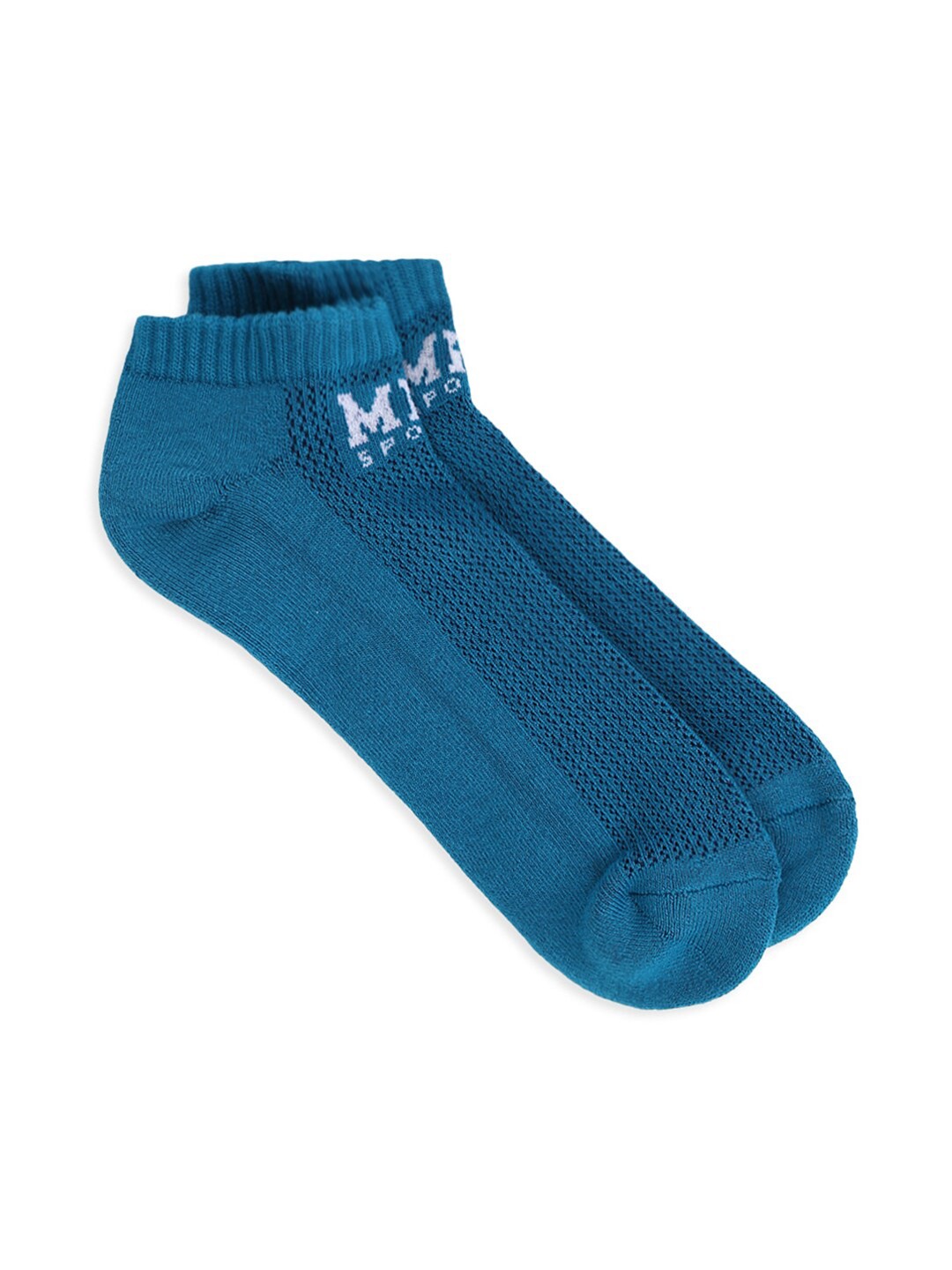 

MPL SPORTS Men Blue Solid Self Design Low Ankle Lifestyle Socks