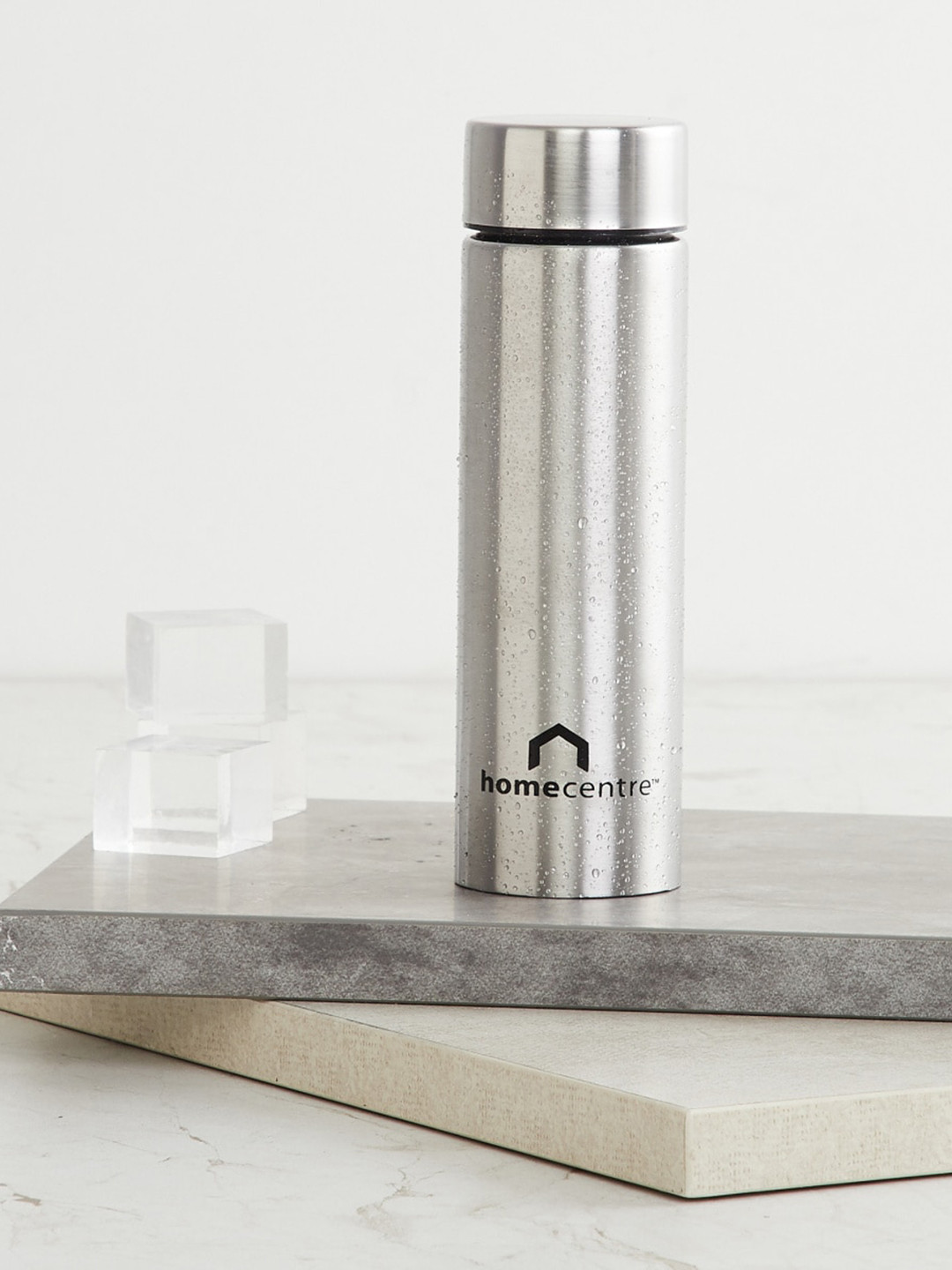 

Home Centre Silver-Toned Stainless Steel Slim Water Bottle 320ml
