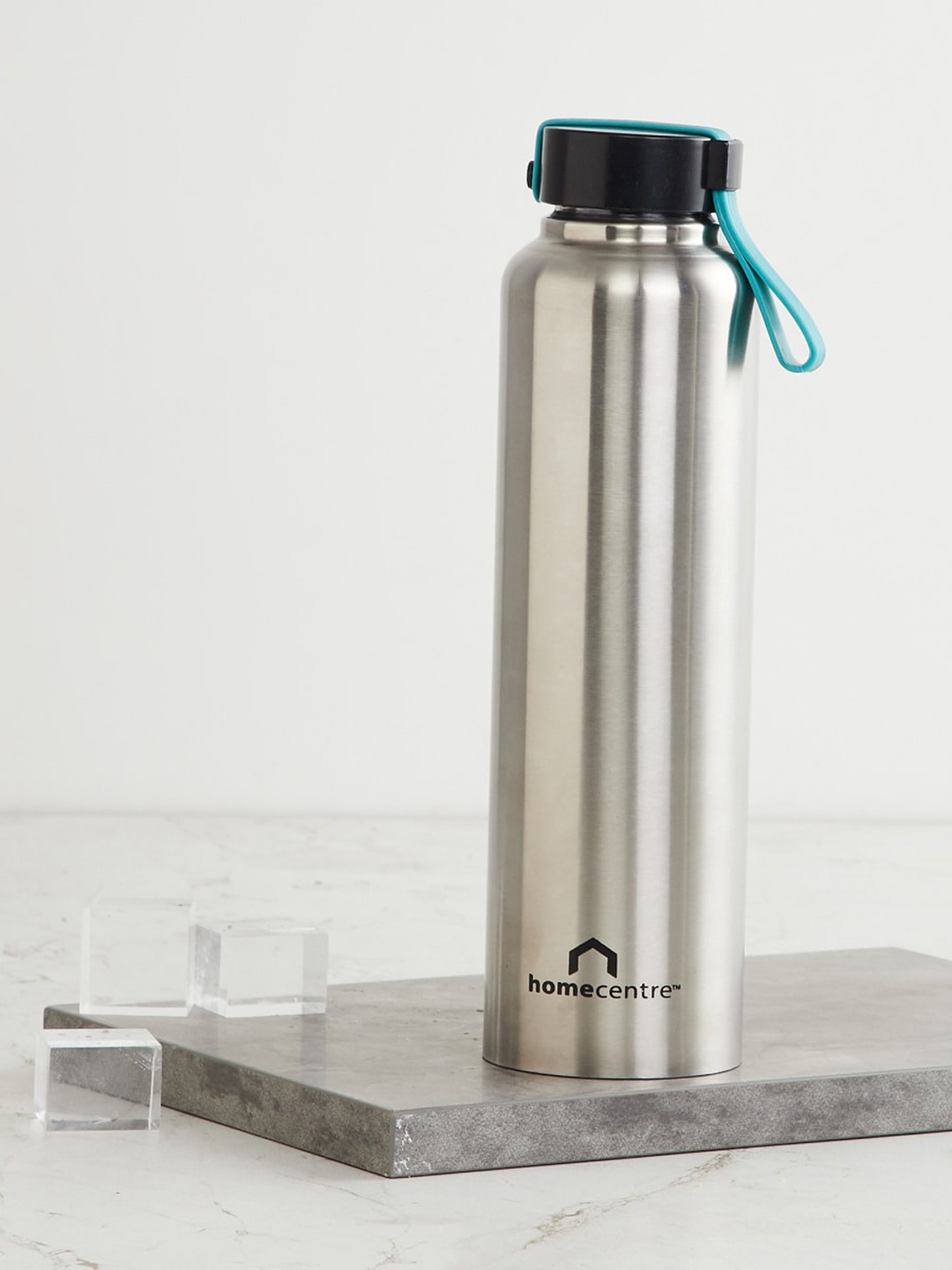 

Home Centre Silver Stainless Steel Bottle with Silicon Strap - 600ml