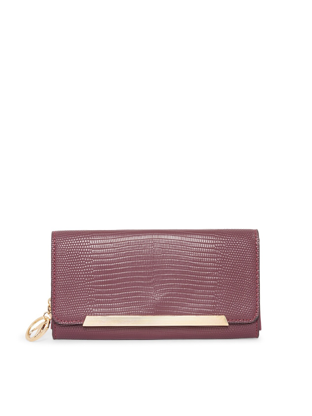 

ALDO Women Pink Textured Envelope Wallet