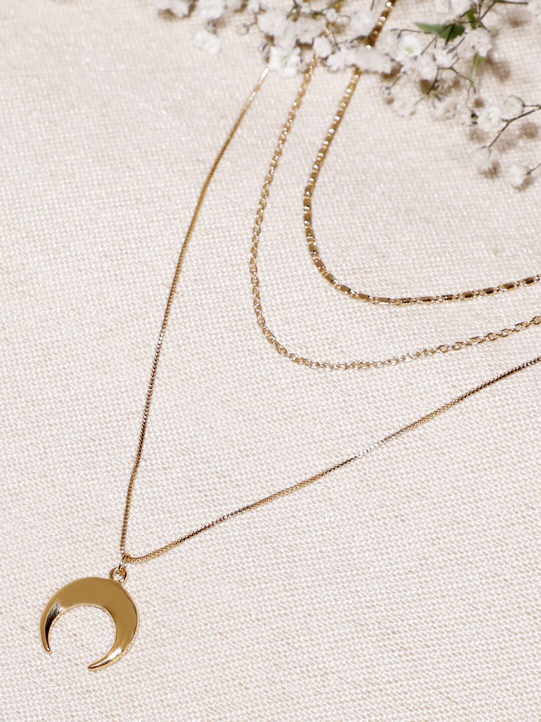 

Lilly & sparkle Women Gold-Plated Layered Necklace