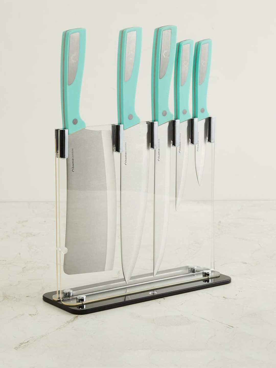 

Home Centre Set of 6 Teal Green Solid Stainless Steel Knife