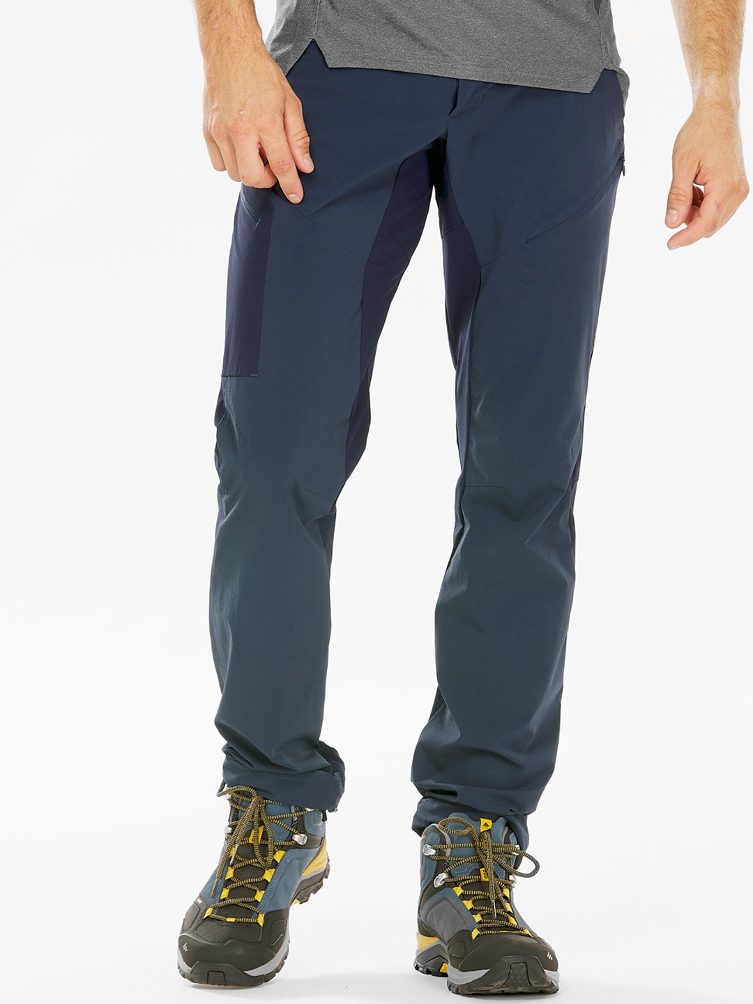 

Quechua By Decathlon Men Blue Dry Fit Stretchable Reinforced Hiking Trousers