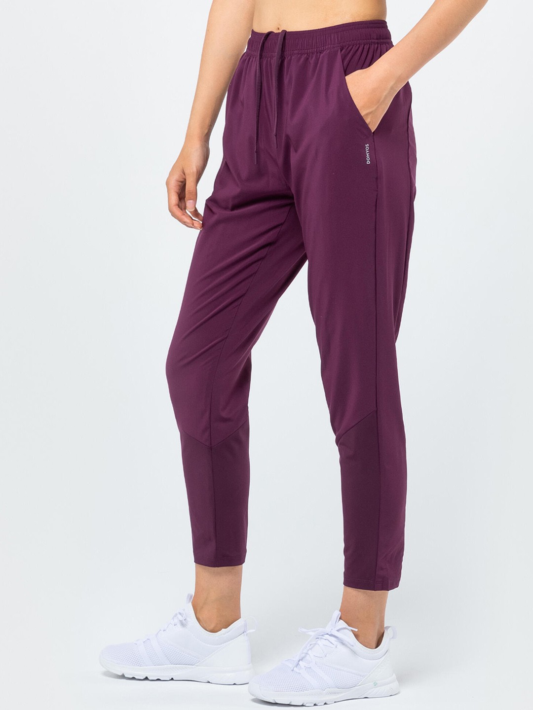 

Domyos By Decathlon Women Purple Regular-Fit Fitness Trousers