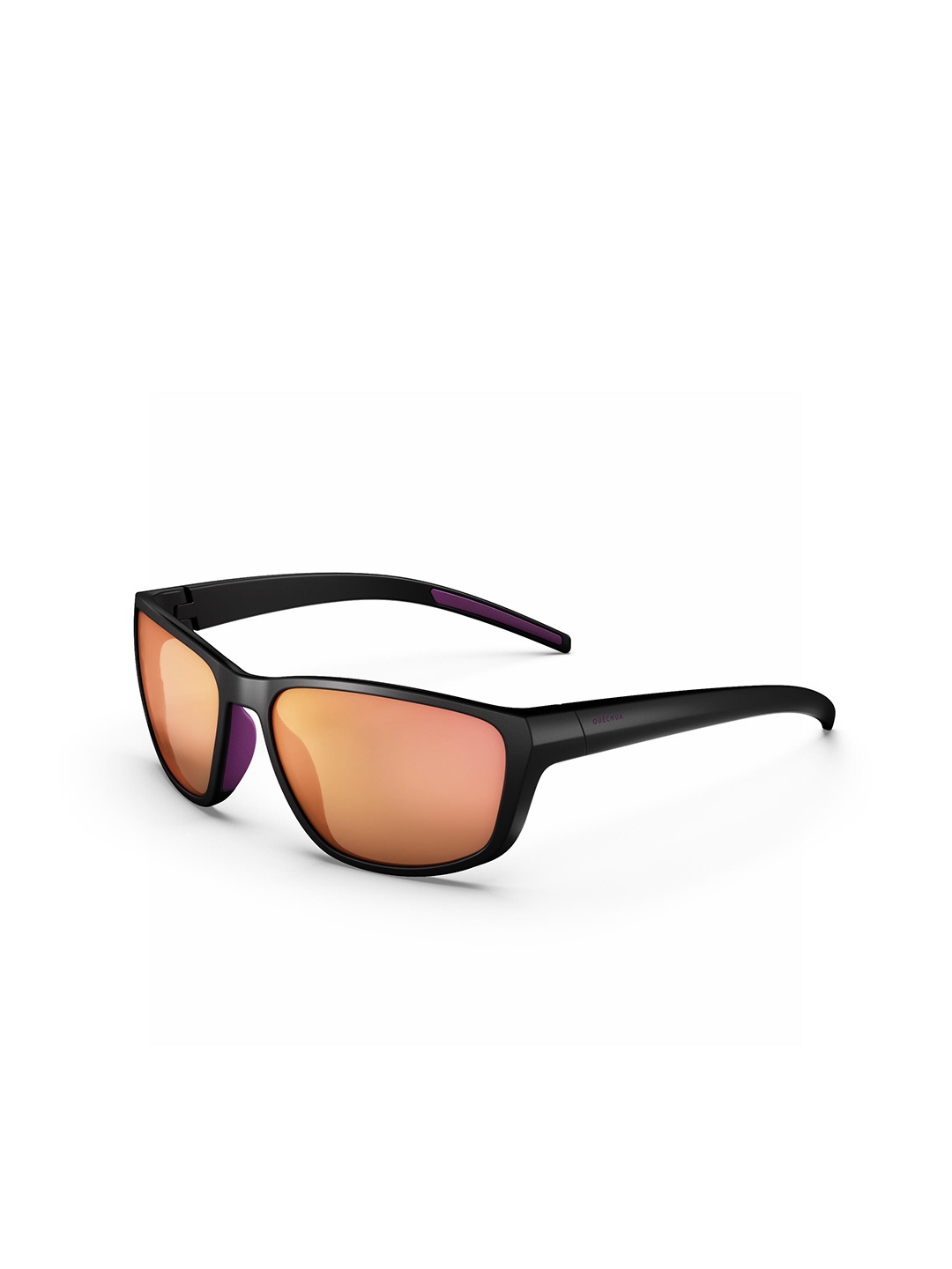 

Quechua By Decathlon Unisex Orange & Black Rectangle Sunglasses with UV Protected Lens