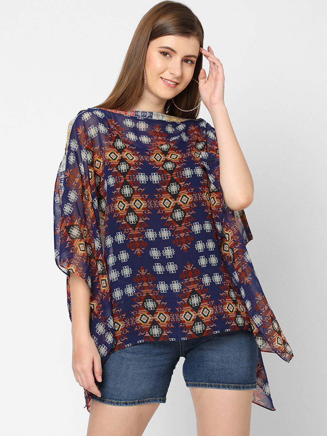 

Cloth Haus India Multicoloured Ethnic Motifs Printed Tunic, Multi