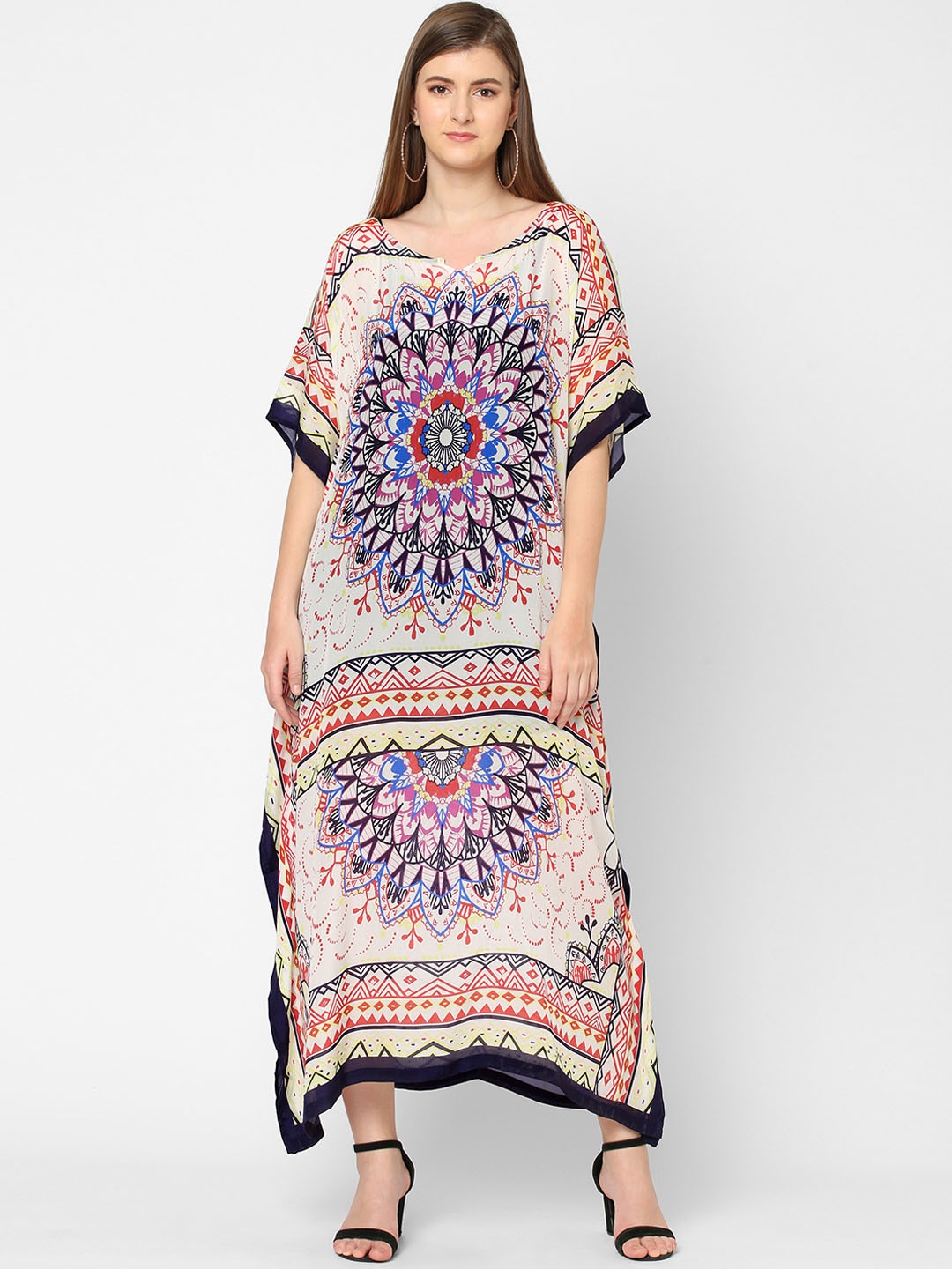 

Cloth Haus India Multicoloured Print Kaftan Top, Multi