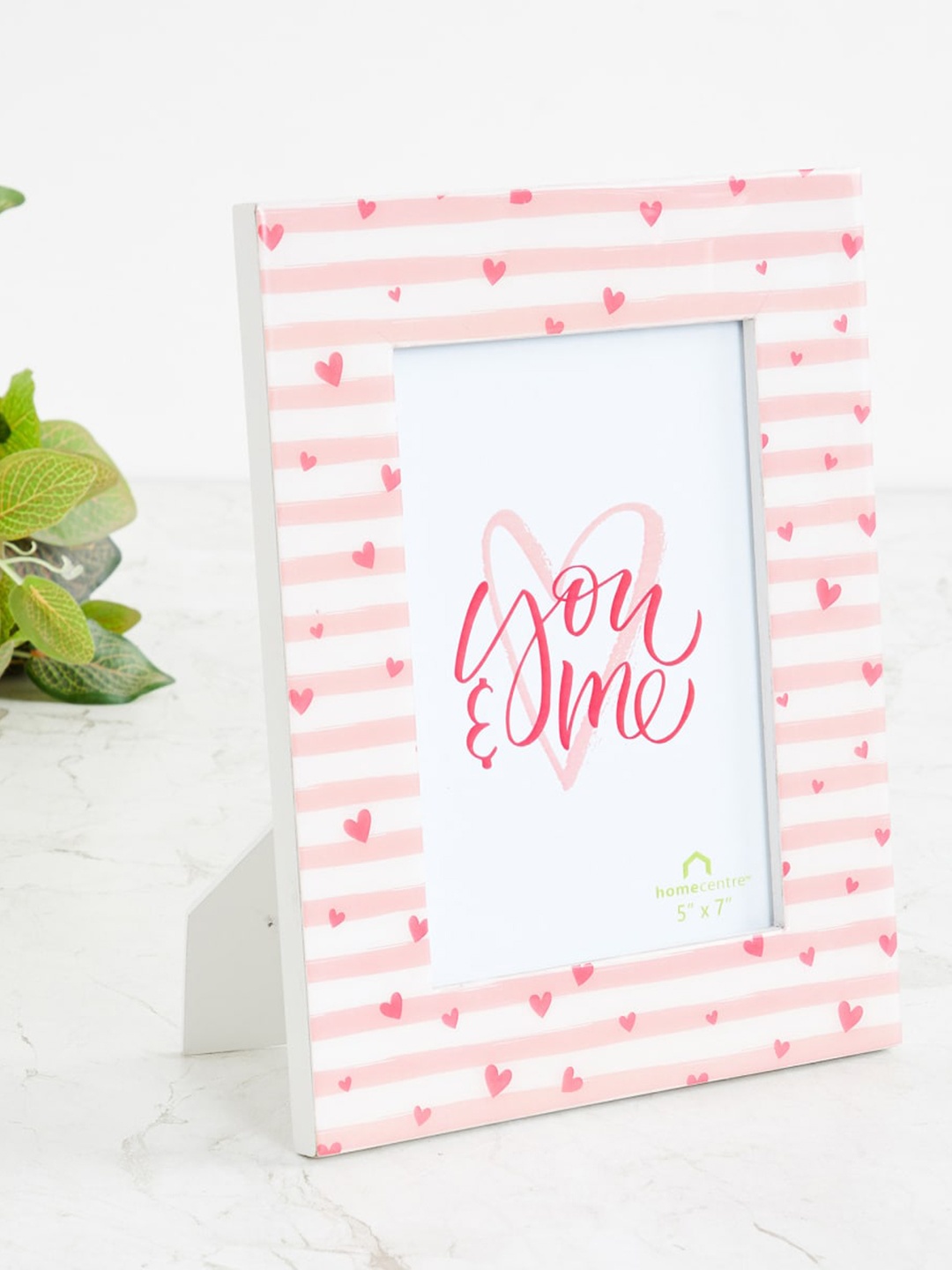 

Home Centre White & Pink Printed Photo Frame