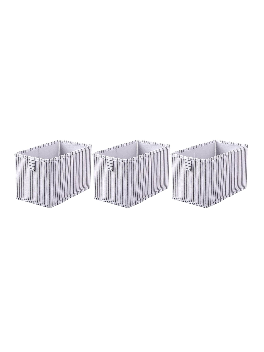 

HOUSE OF QUIRK Pack of 3 Grey Organizer Storage Boxes