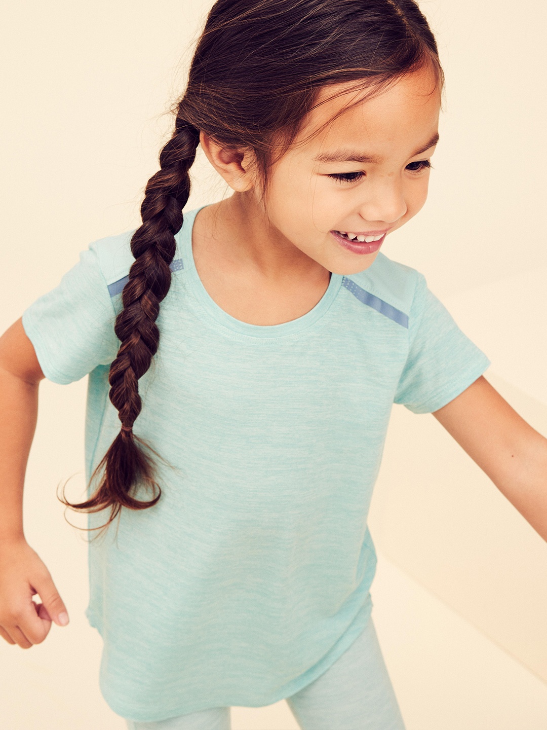 

Domyos By Decathlon Girls Turquoise Blue T-shirt