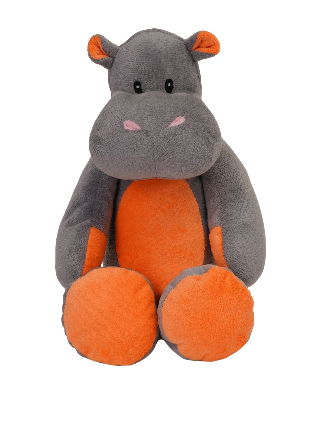 

Jeannie Magic Kids Orange & Grey Rudy Hippo Soft Toy