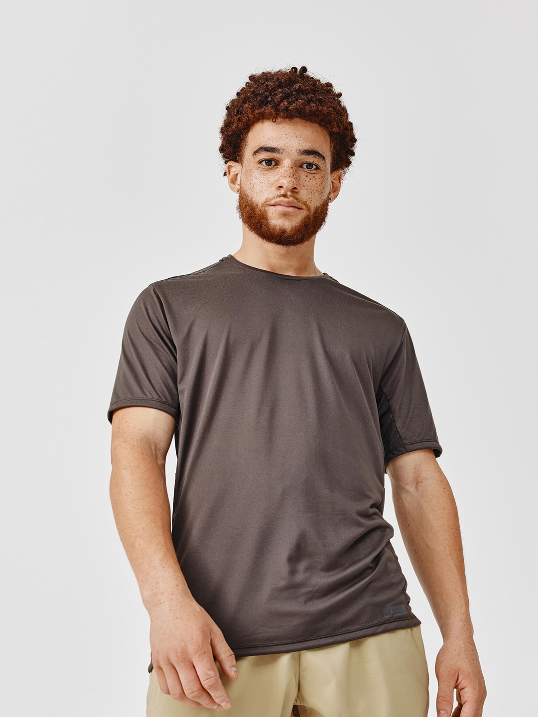 

Kalenji By Decathlon Men Grey Running T-shirt