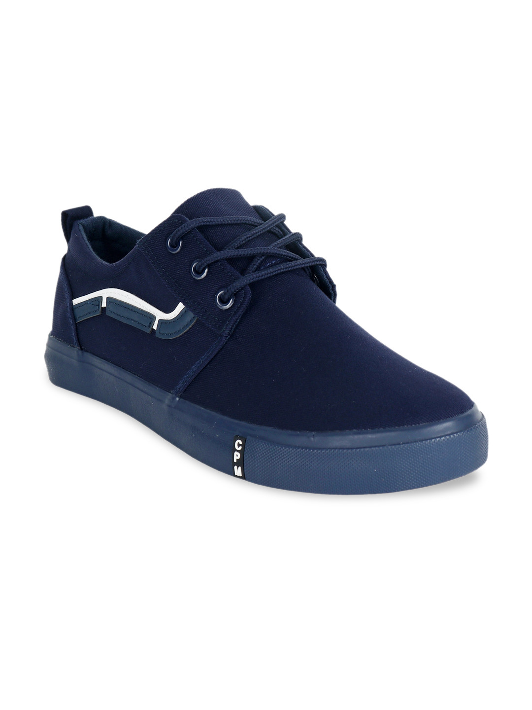 

CIPRAMO SPORTS Men Navy Blue Canvas Sneakers