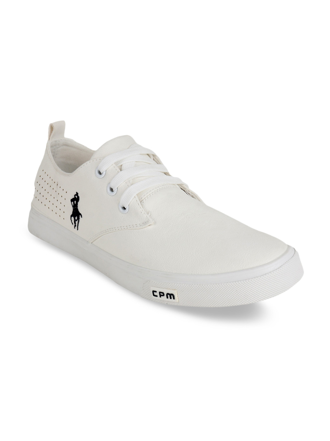 

CIPRAMO SPORTS Men White Woven Design PU Sneakers
