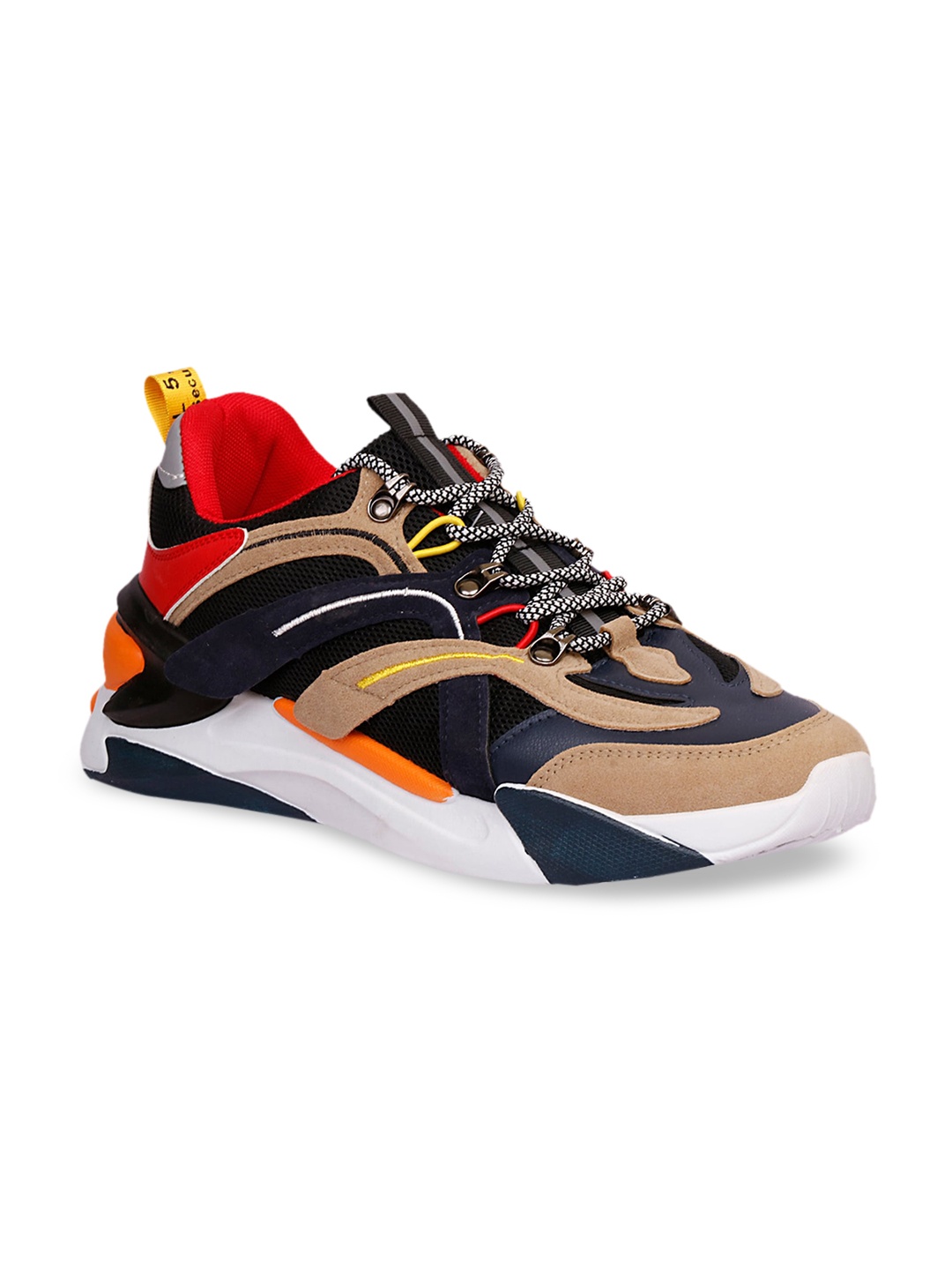 

CIPRAMO SPORTS Men Blue Colourblocked PU Sneakers