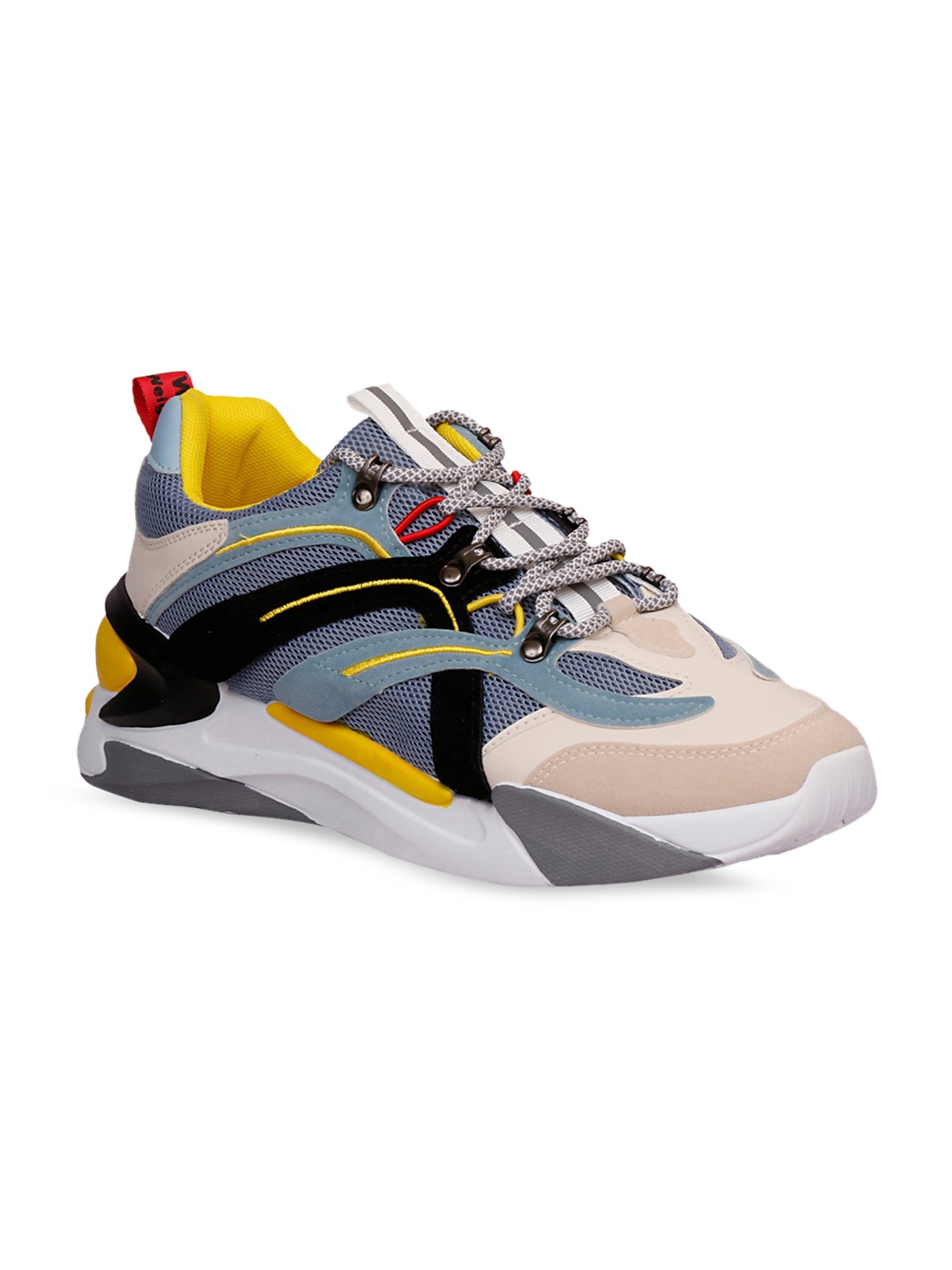 

CIPRAMO SPORTS Men Multi-coloured Colourblocked PU Sneakers