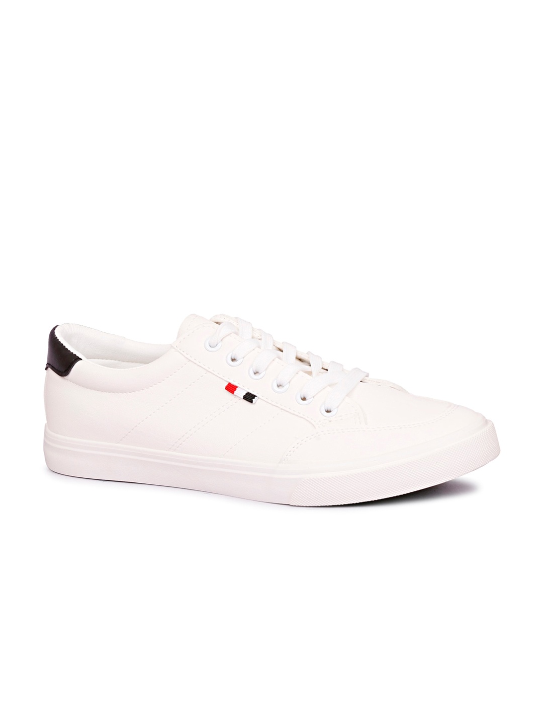 

CIPRAMO SPORTS Men White & Black PU Sneakers