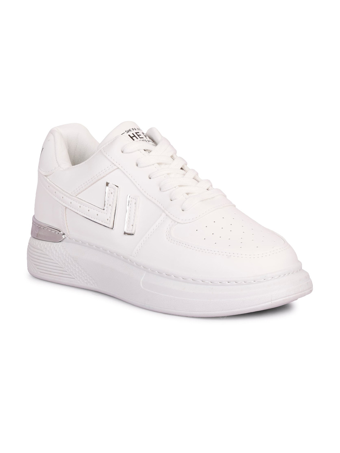 

CIPRAMO SPORTS Men White Perforations PU Sneakers
