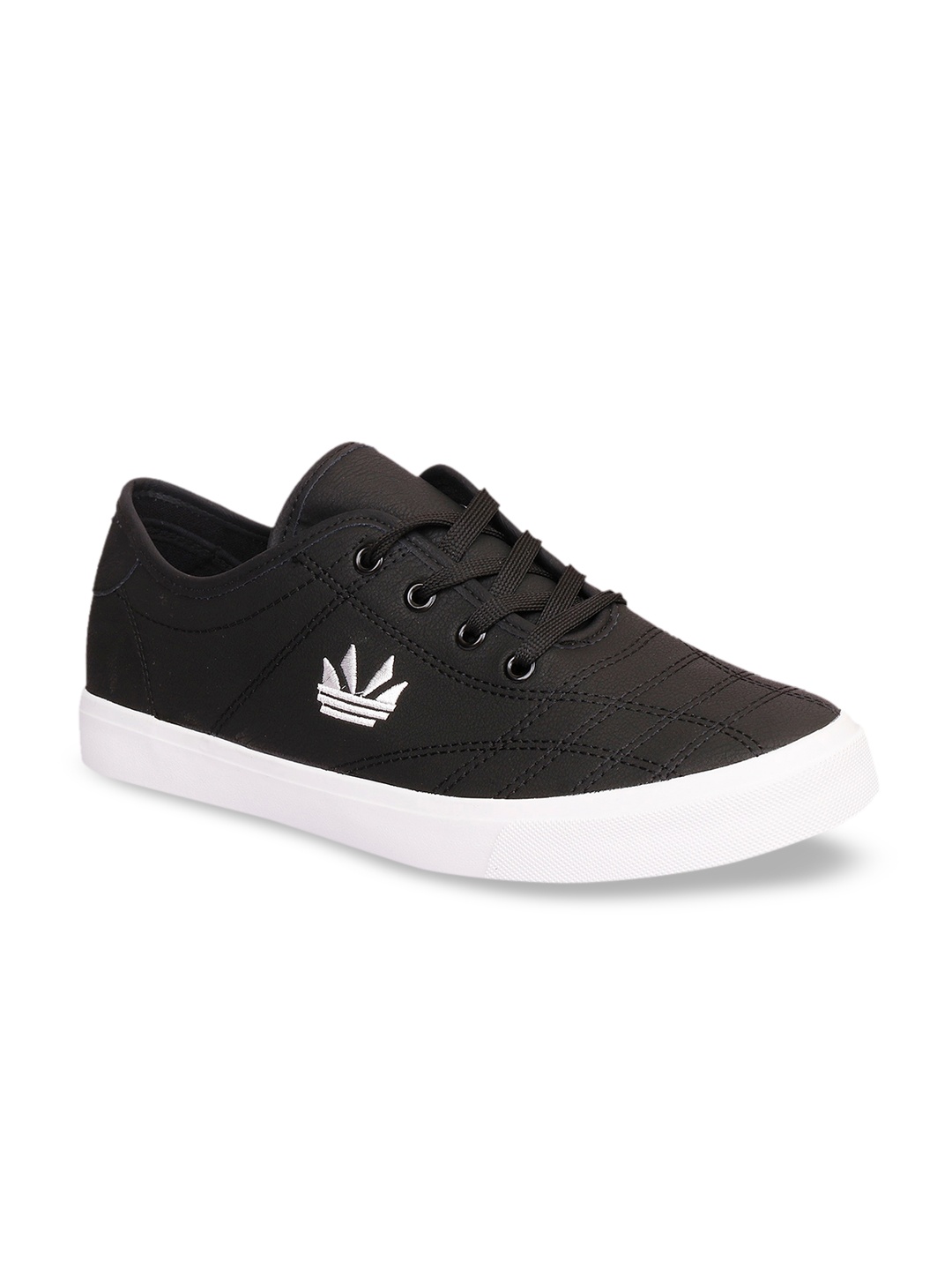 

CIPRAMO SPORTS Men Solid Black PU Sneakers