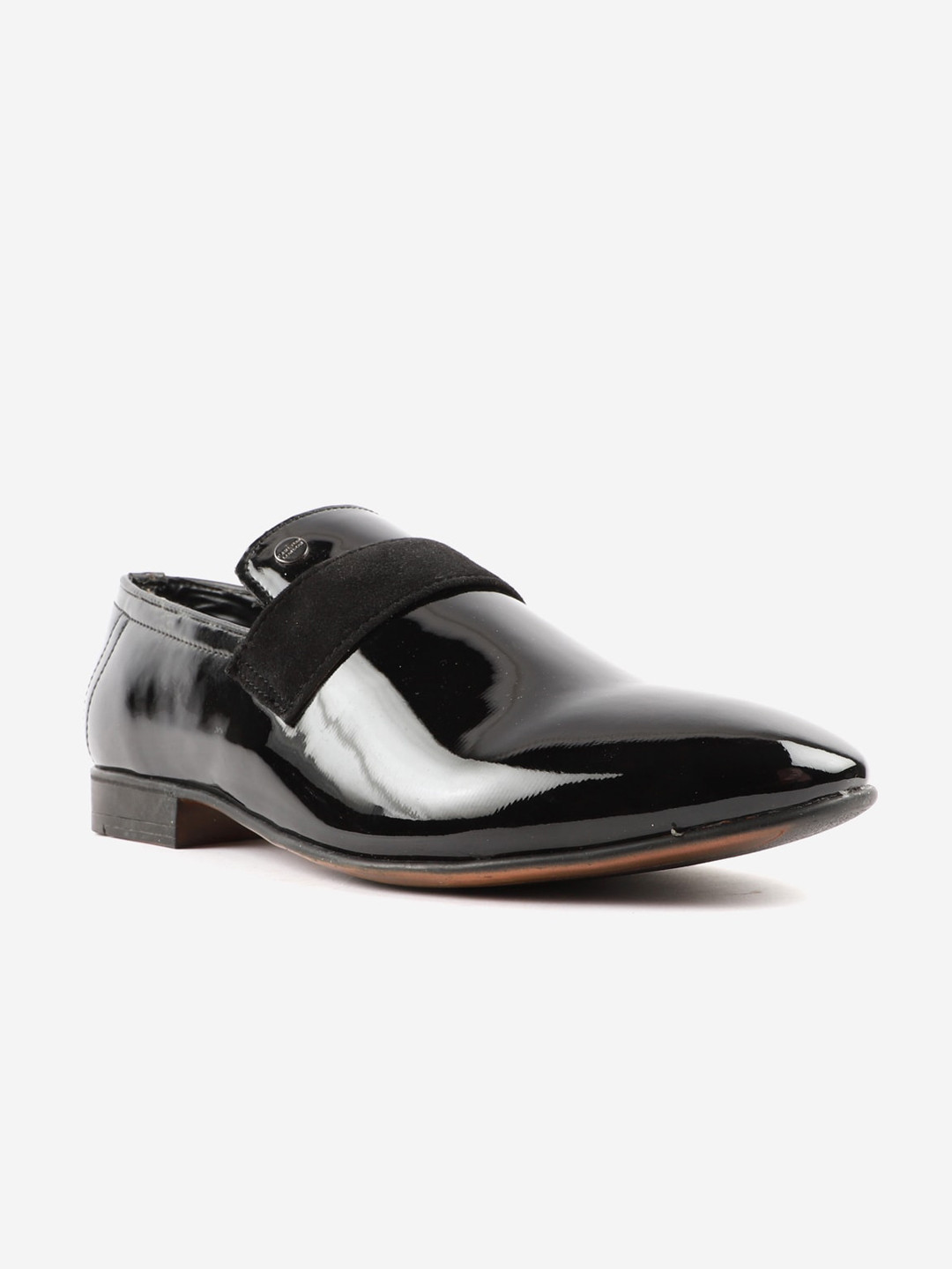 

Carlton London Men Black Leather Lightweight Loafers