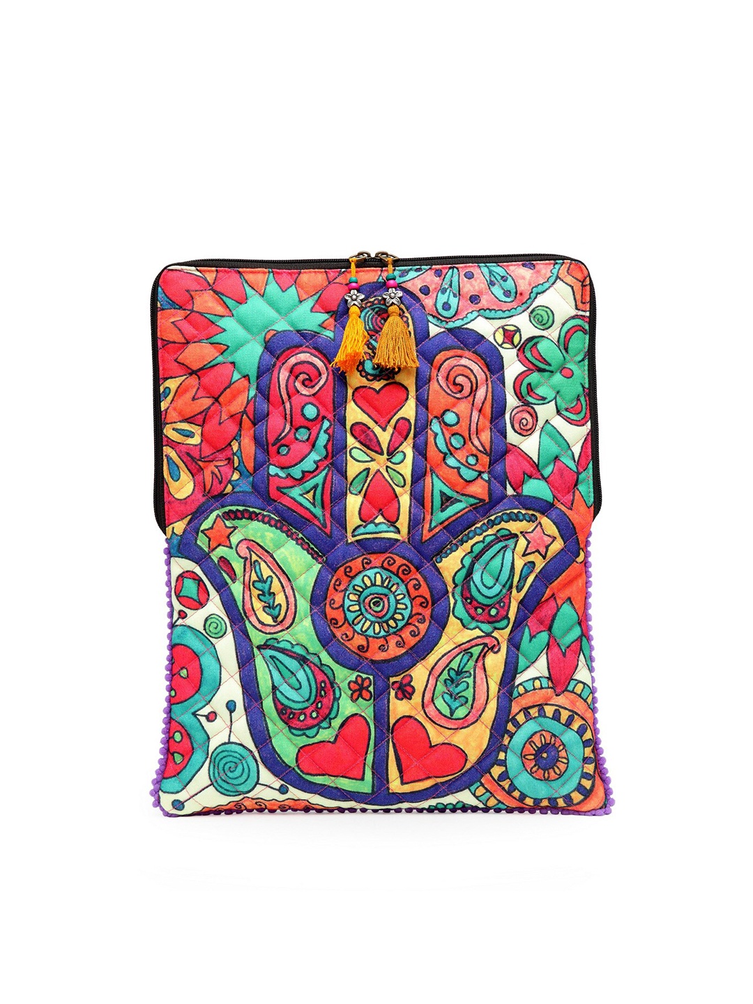 

The House of Tara Unisex Red & Green Printed Laptop Sleeve