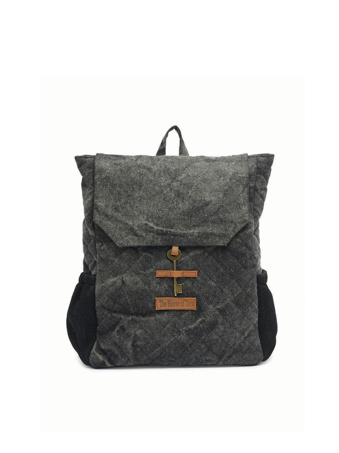 

The House of Tara Unisex Charcoal Textured Travel Laptop Backpack