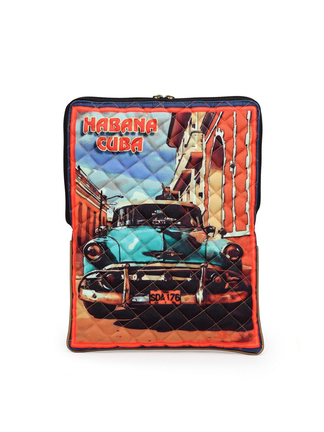 

The House of Tara Unisex Red & Blue Printed Laptop Sleeve
