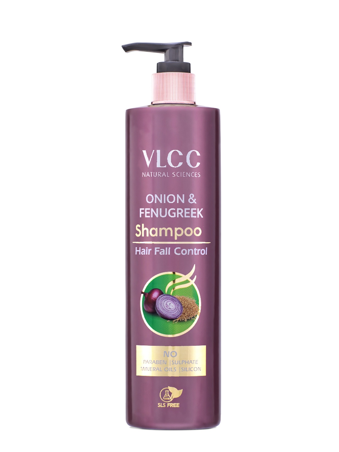 

VLCC Natural Sciences Onion & Fenugreek Hair Fall Control Shampoo with Almond Oil - 300 ml, Burgundy