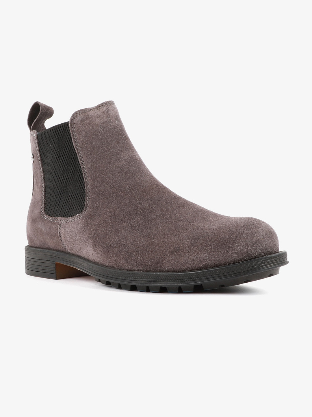 

Carlton London Men Grey Lightweight Leather Flat Boots