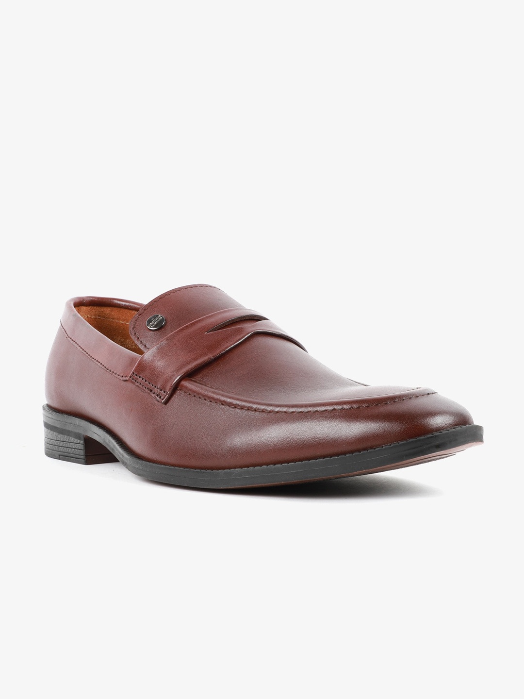

Carlton London Men Brown Leather Lightweight Loafers