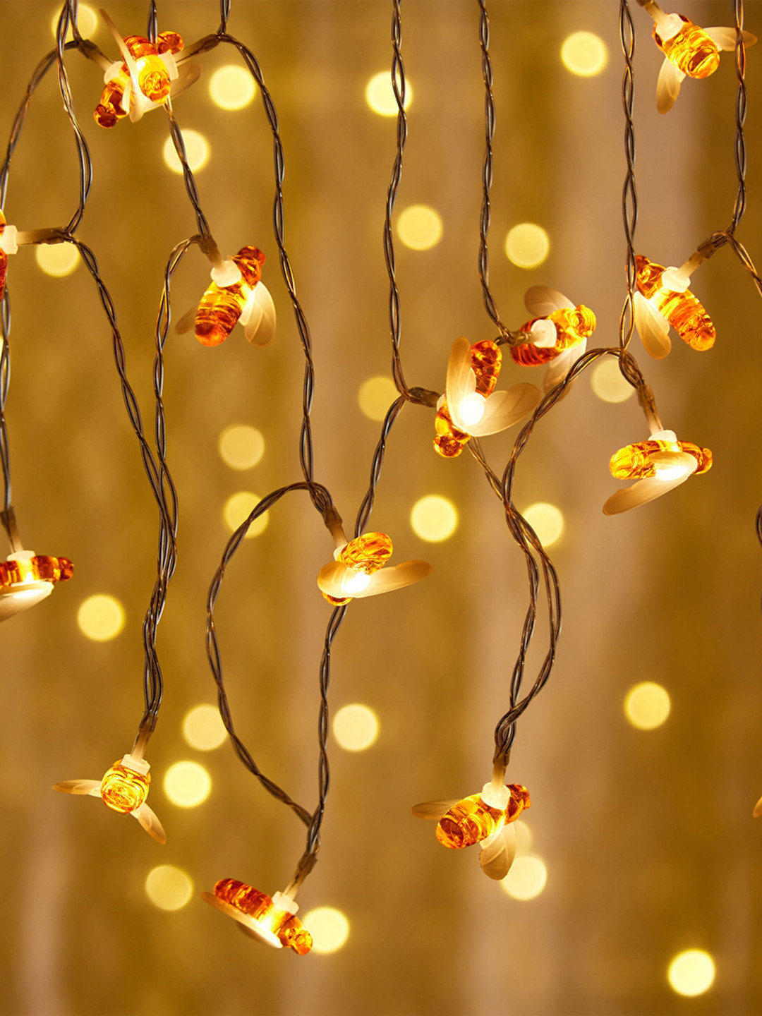 

Home Centre Multicoloured Serene Bee Shaped LED String Lights, Multi