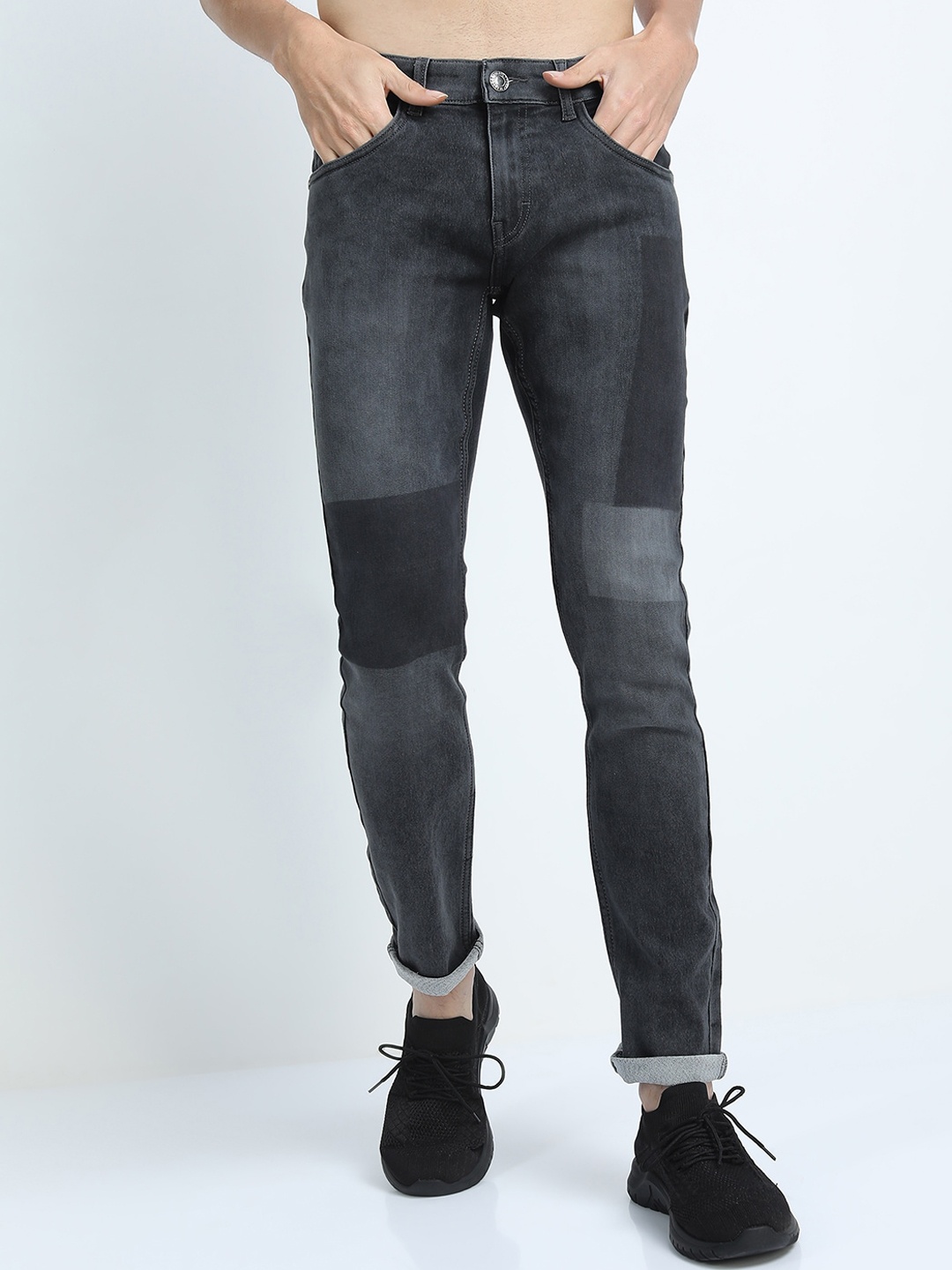 

HIGHLANDER Men Grey Slim Fit Light Fade Stretchable Jeans