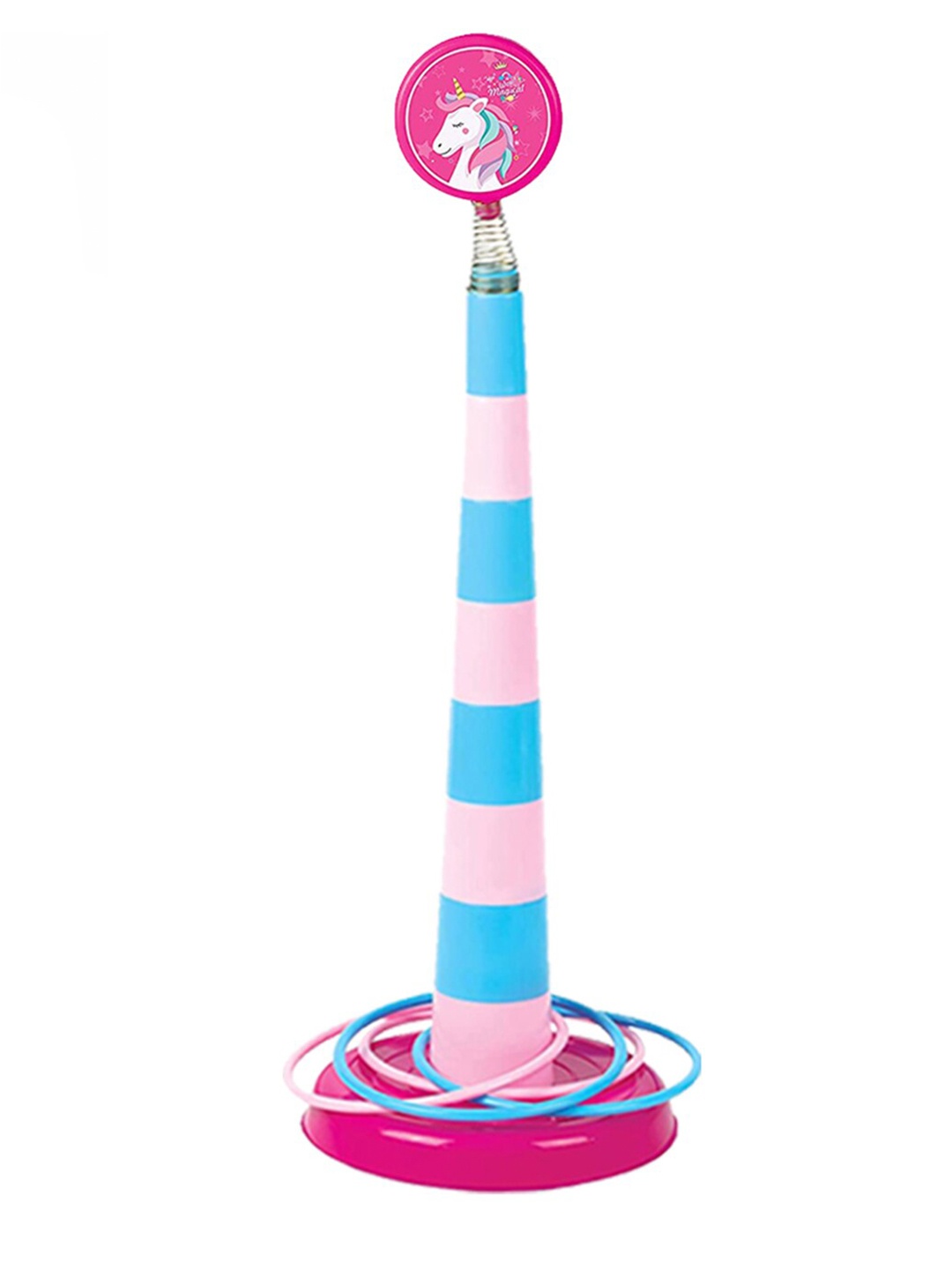 

ITOYS Kids Blue & Pink Stacking Ring & Throw Play Set