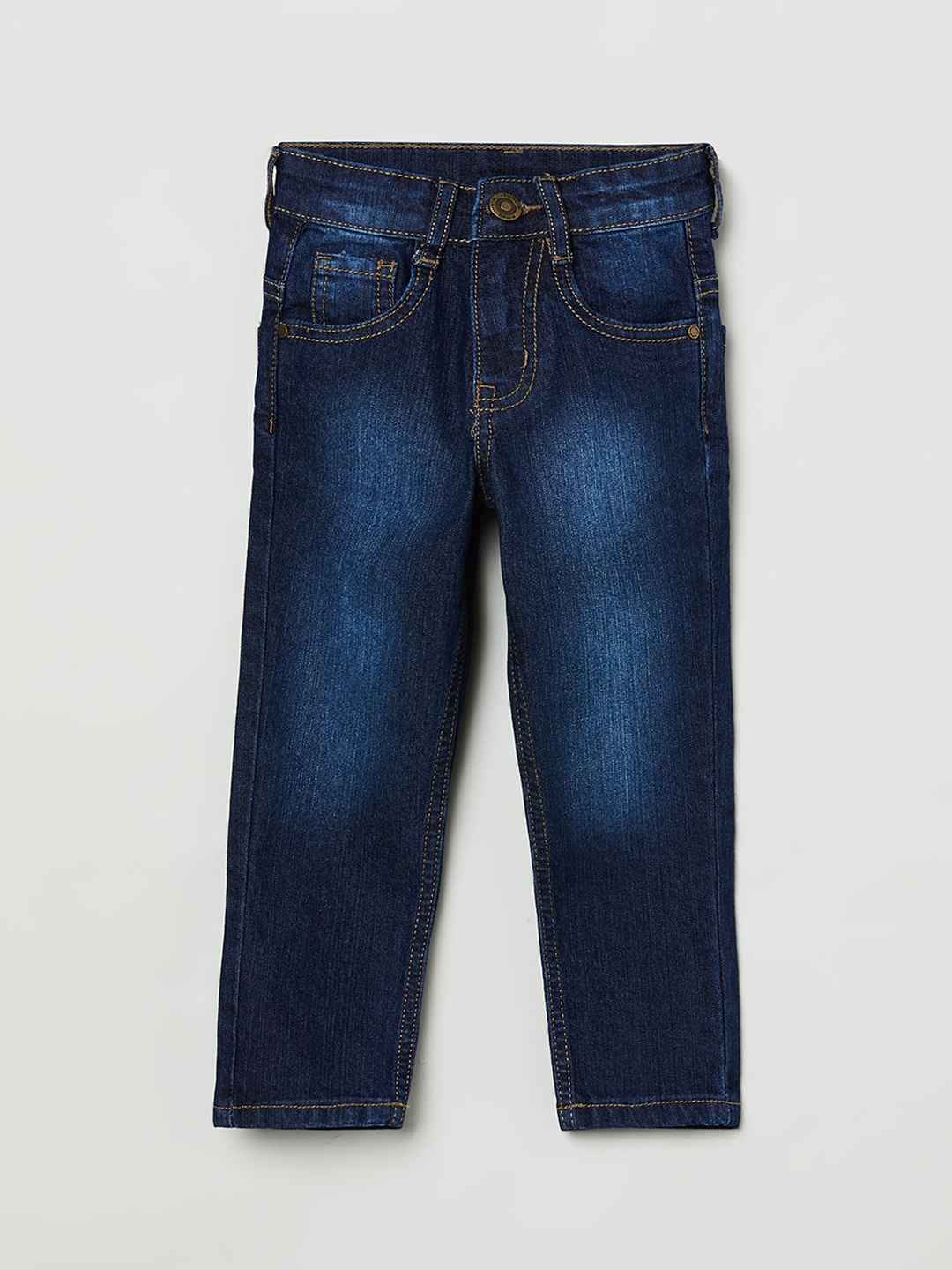 

max Boys Blue Light Fade Regular Fit Jeans