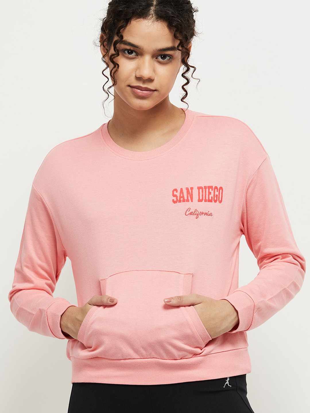 

max Women Pink Sweatshirt