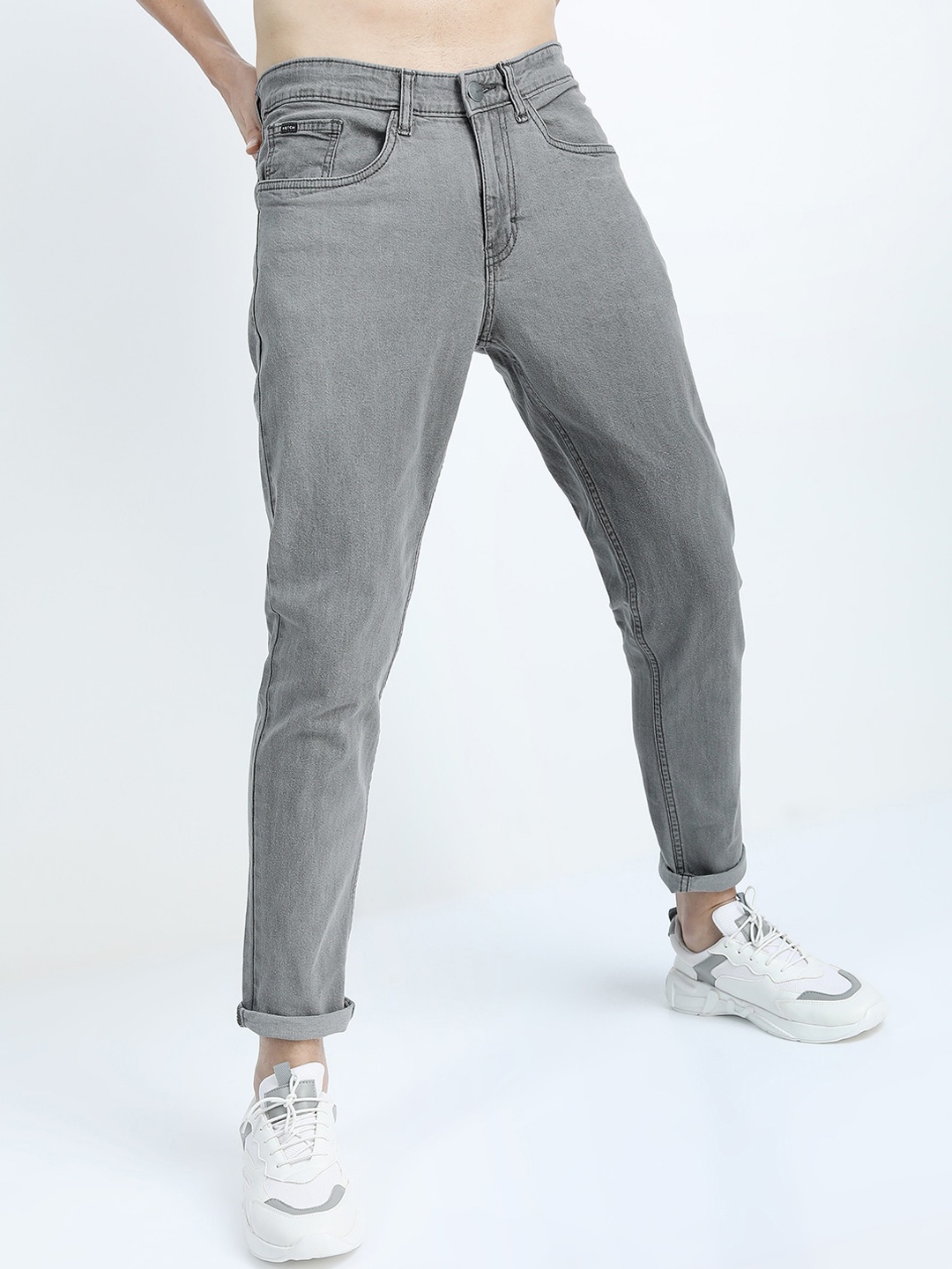 

KETCH Men Grey Tapered Fit Jeans
