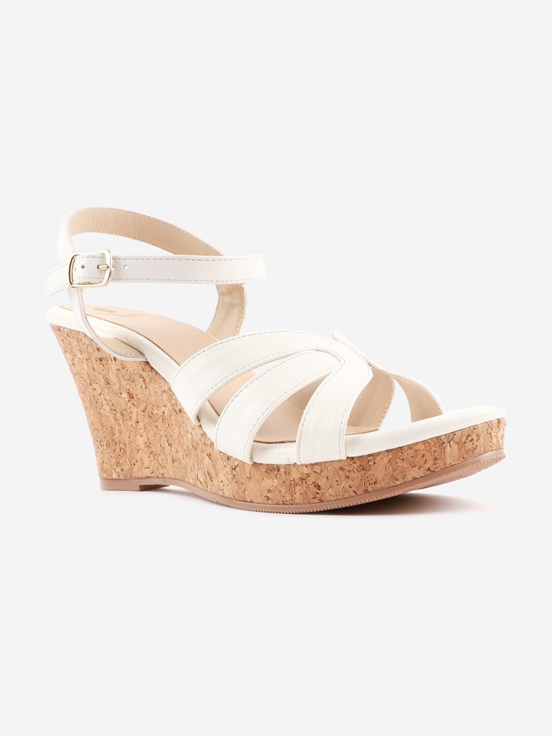 

Carlton London White Wedge Sandals