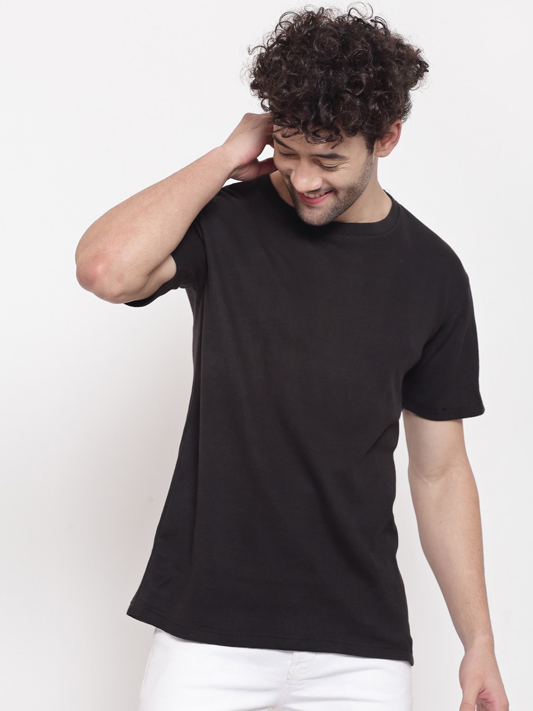 

PAUSE SPORT Men Black Antimicrobial T-shirt