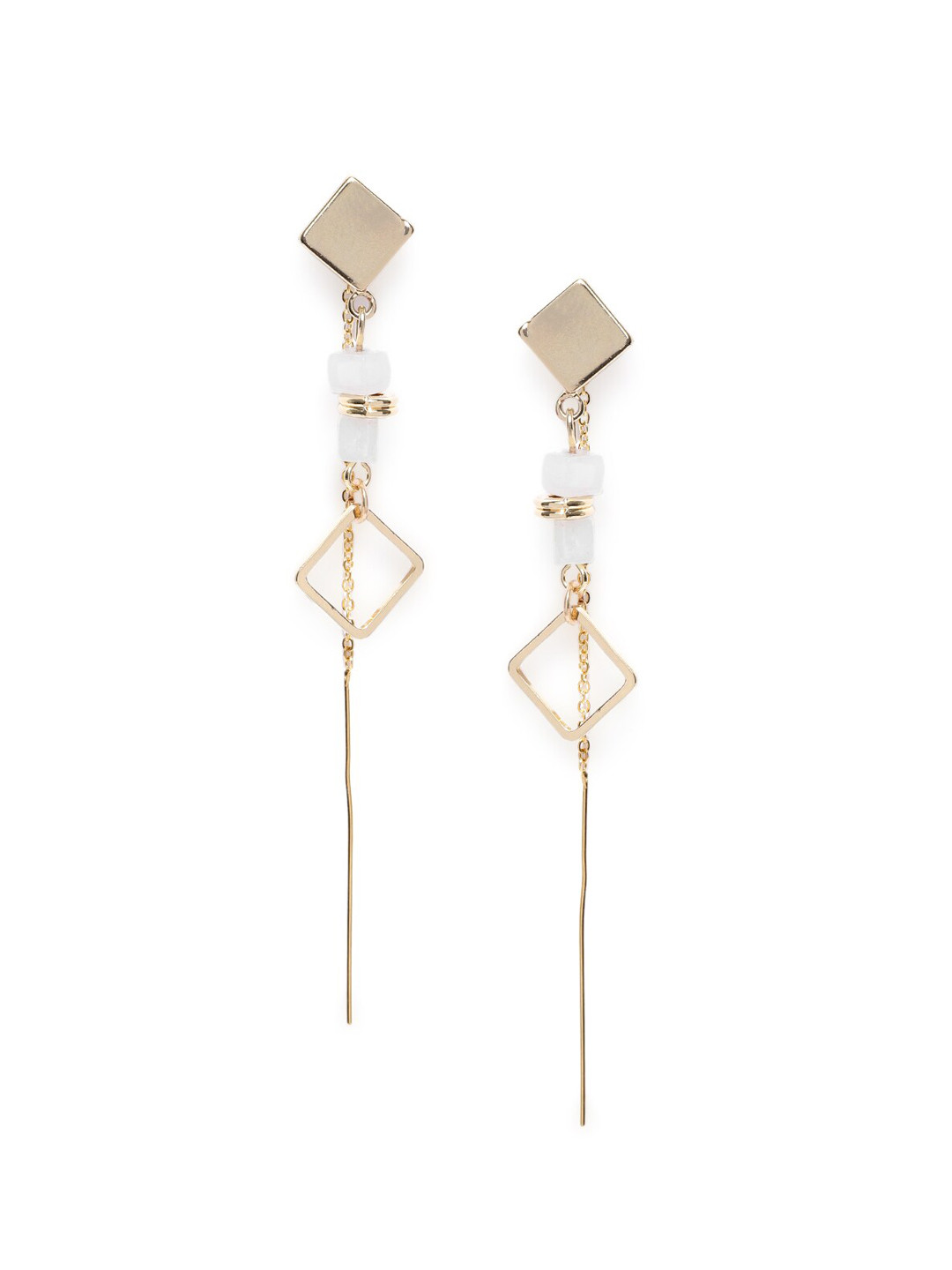 

Wild & Free Gold-Plated Geometric Drop Earrings