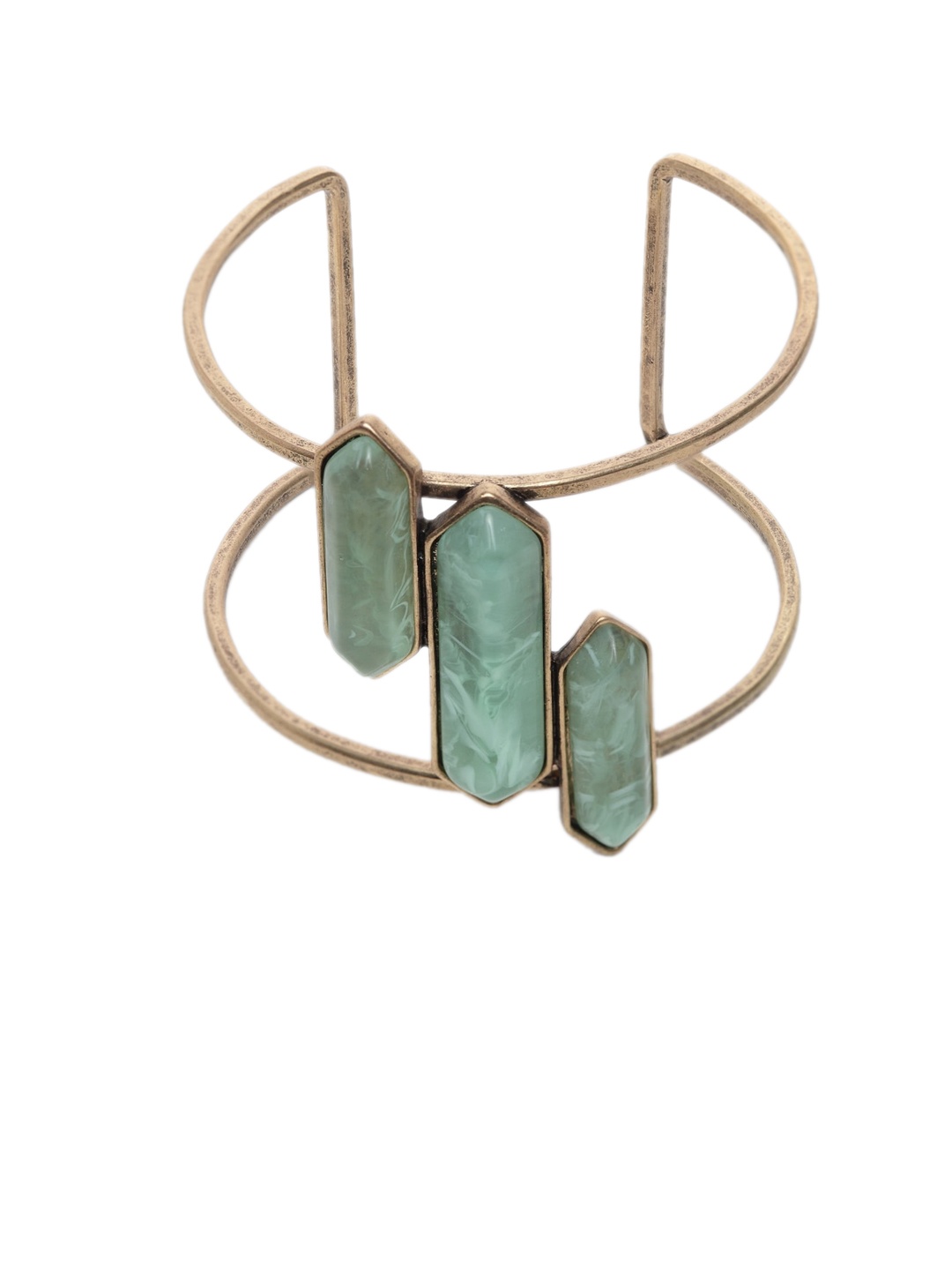 

Wild & Free Gold-Plated Green Classic Resin Bangle