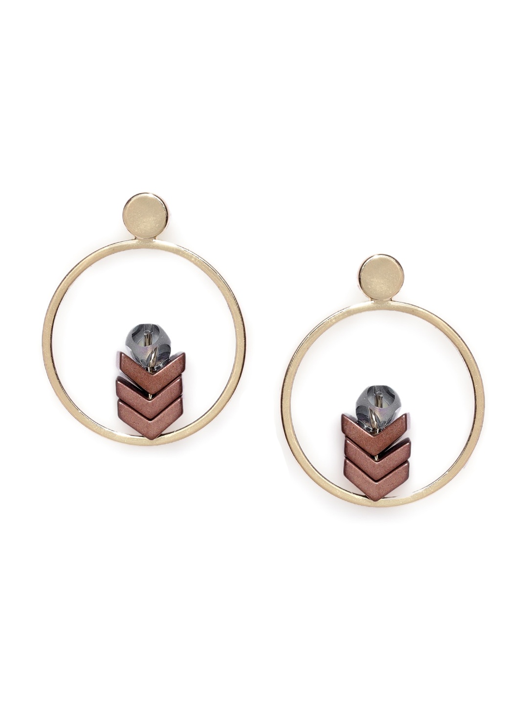 

Wild & Free Gold-Plated Geometric Studs Earrings