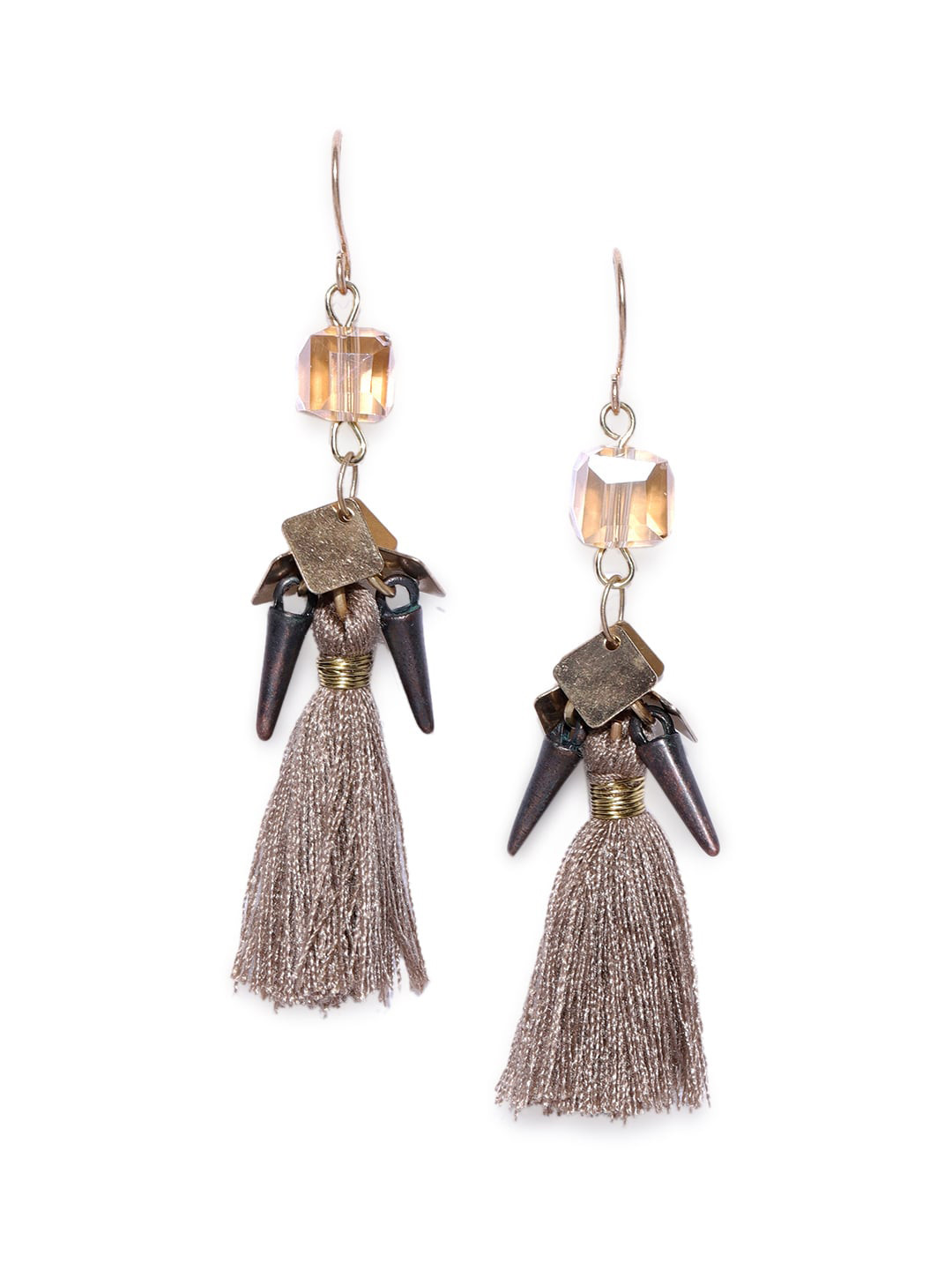 

Wild & Free Brown Quirky Drop Earrings