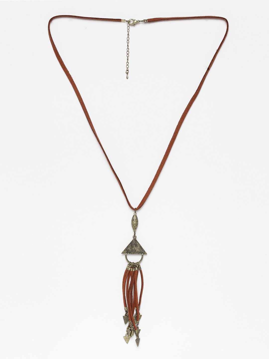 

Wild & Free Gold-Toned & Brown Gold-Plated Handcrafted Necklace