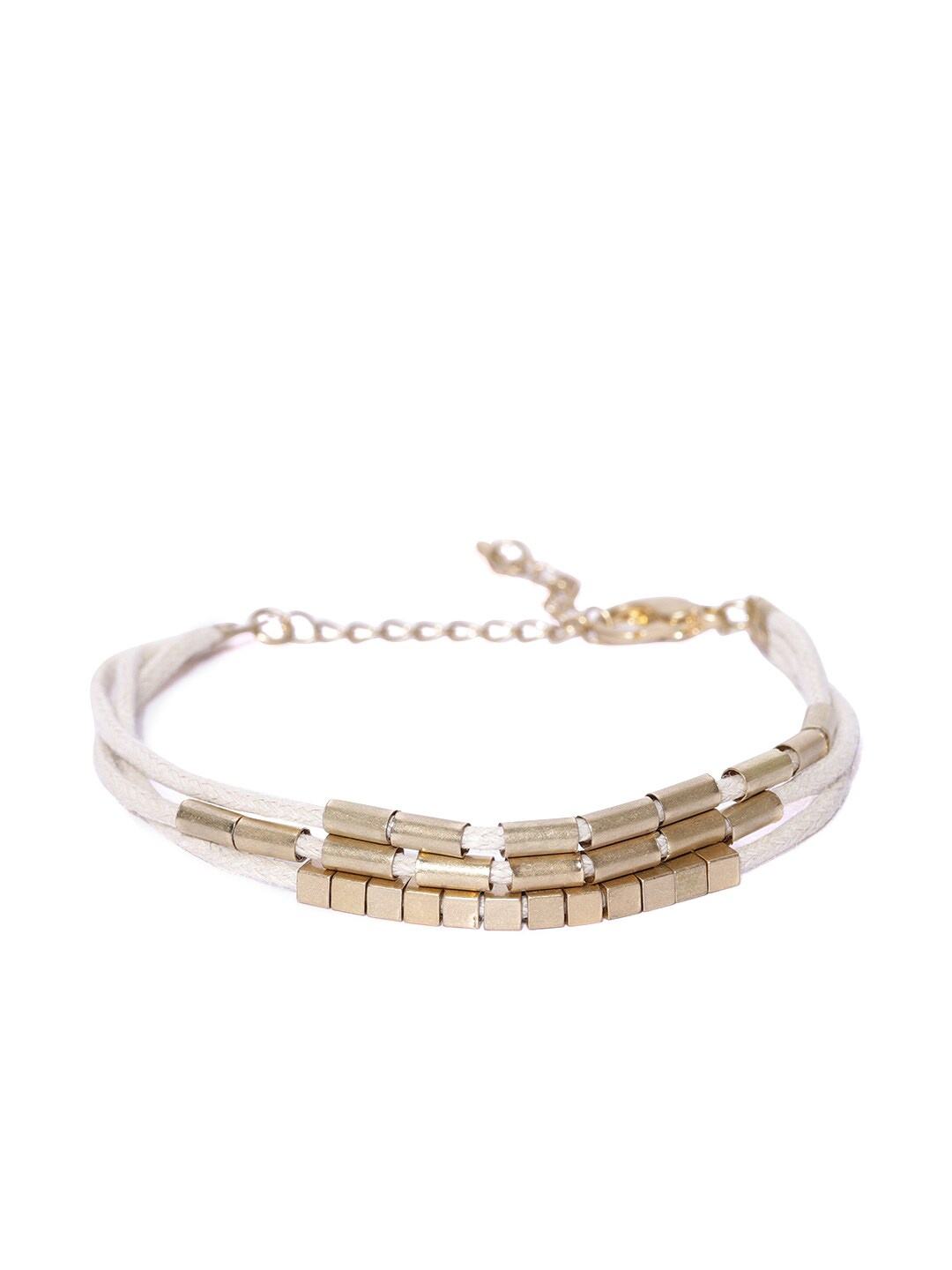 

Wild & Free Women Gold-Toned & White Gold-Plated Charm Bracelet