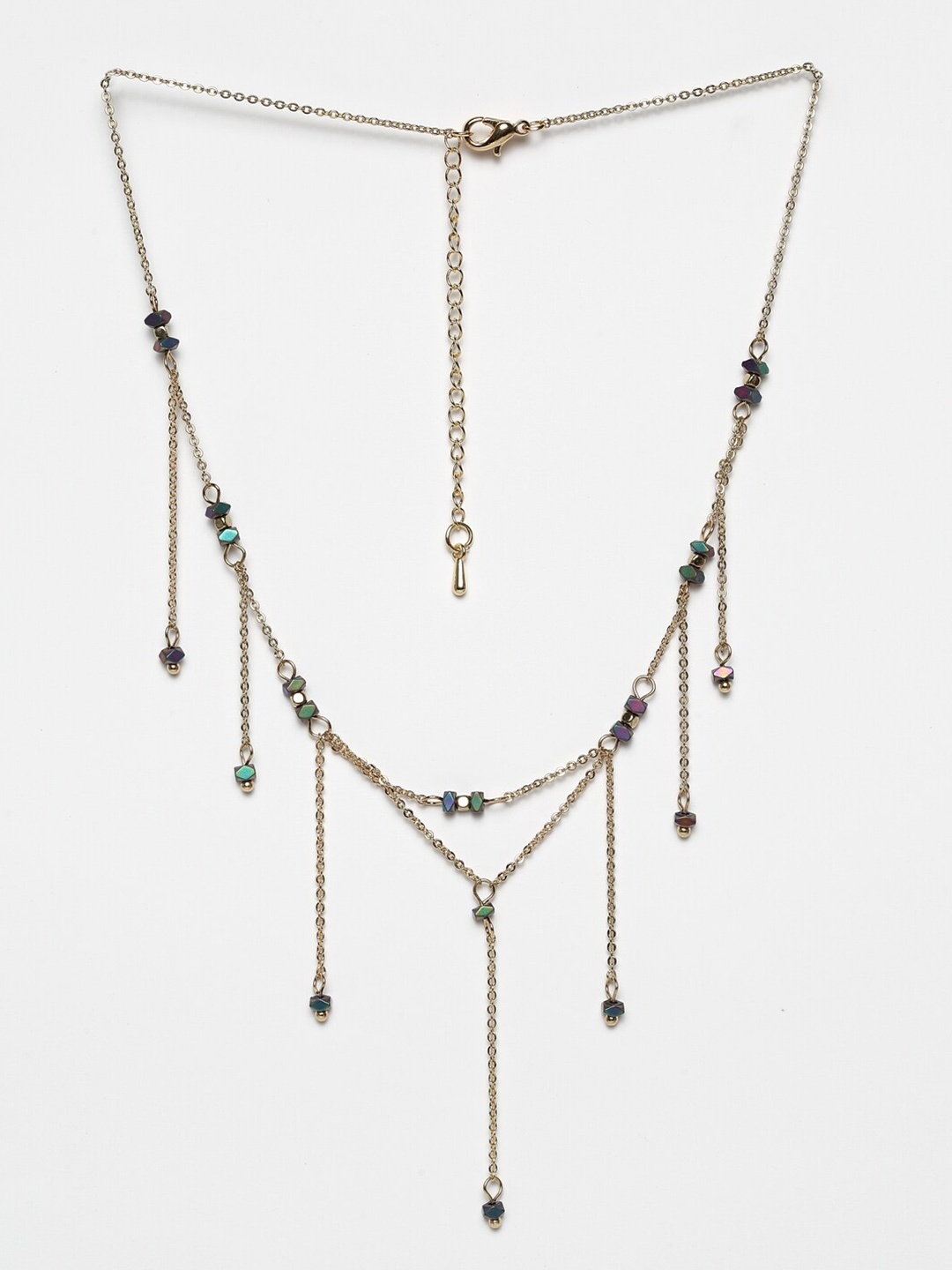 

Wild & Free Gold-Toned & Blue Antique Layered Chain