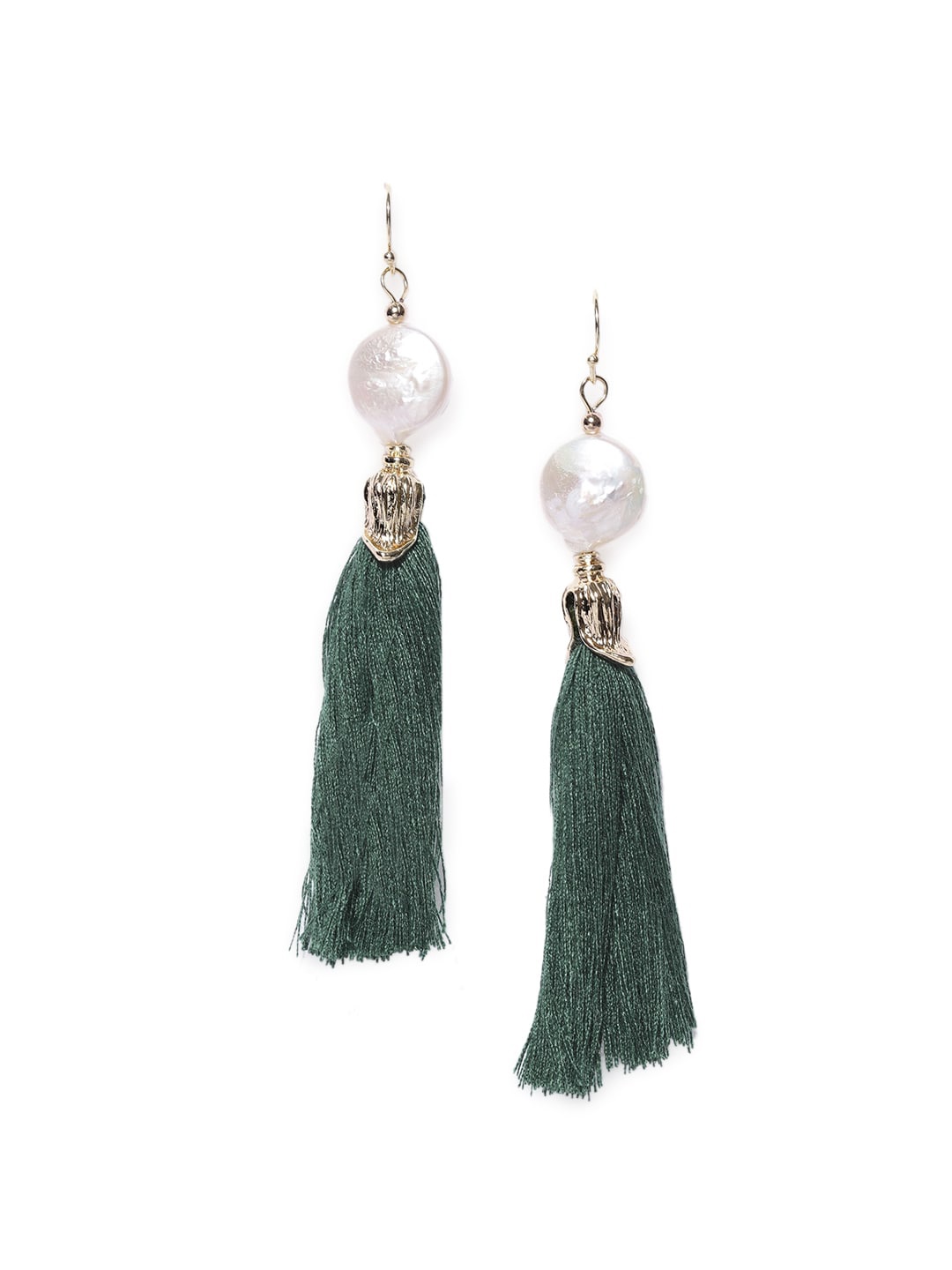 

Wild & Free Green Quirky Gold-Plated Drop Earrings